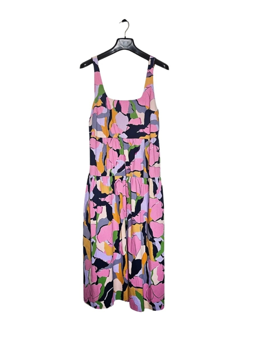 Ava & Viv Women's Plus Size X Pink Multi-Color Floral Tiered Midi Dress